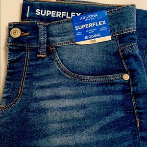 Super flex adjustable waist jeggings